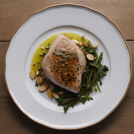 Sauteed Chicken Breast With Almonds (Supreme De Volailles recipe image