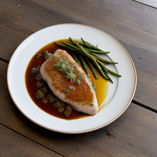 Sauteed Chicken Breast With Clover Honey and Chili recipe image