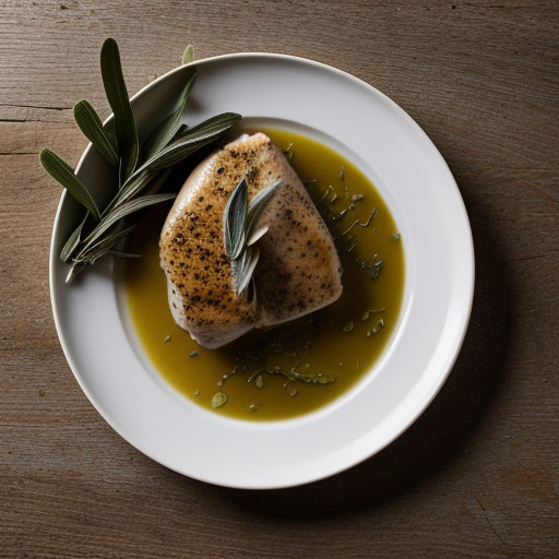 Sauteed Chicken Breast With Sage and White Wine recipe image