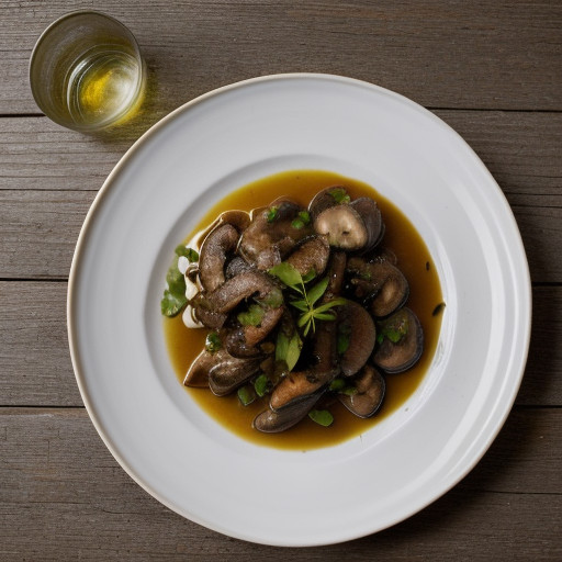 Sauteed Chicken Livers With Mushrooms & Oni recipe image