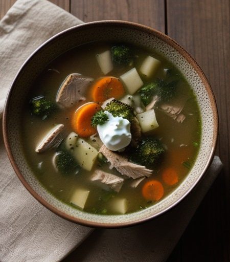 Sauteed Chicken Soup recipe image