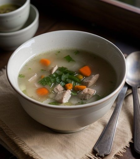 Sauteed Chicken Soup recipe image