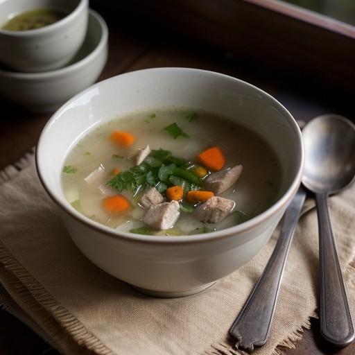 Sauteed Chicken Soup recipe image