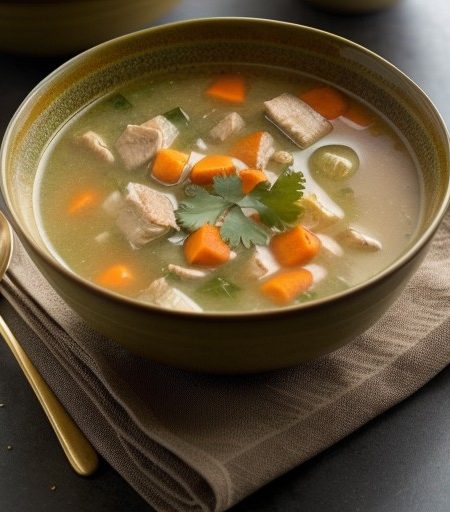 Sauteed Chicken Soup recipe image