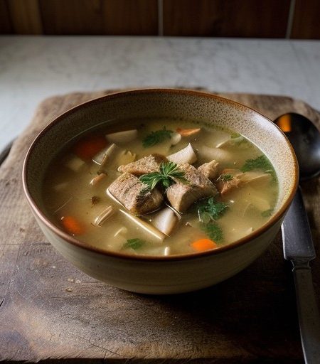 Sauteed Chicken Soup recipe image