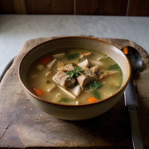 Sauteed Chicken Soup recipe image