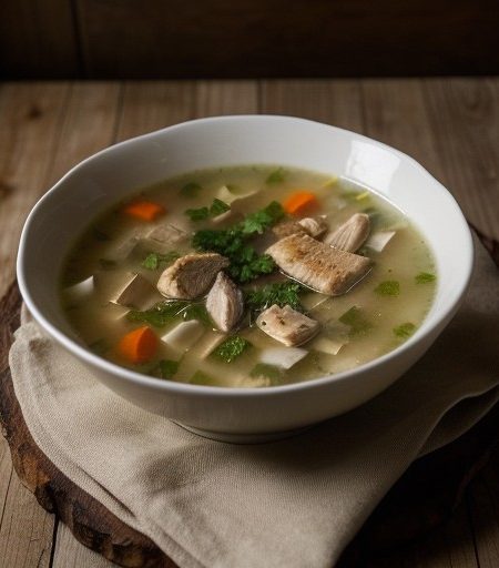 Sauteed Chicken Soup recipe image