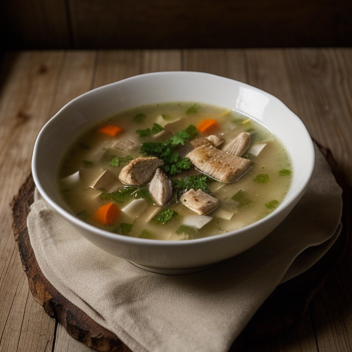 Sauteed Chicken Soup recipe image