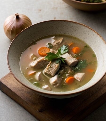 Sauteed Chicken Soup recipe image