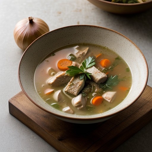 Sauteed Chicken Soup recipe image
