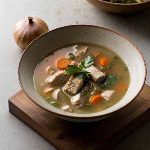 Sauteed Chicken Soup recipe image