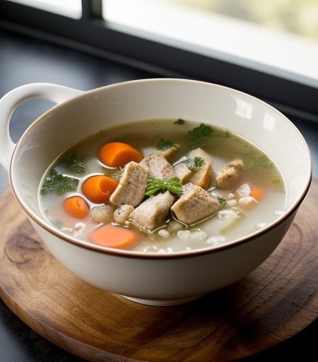 Sauteed Chicken Soup recipe image