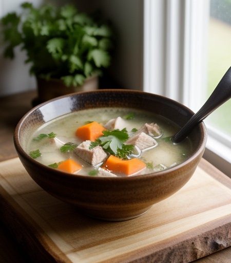 Sauteed Chicken Soup recipe image