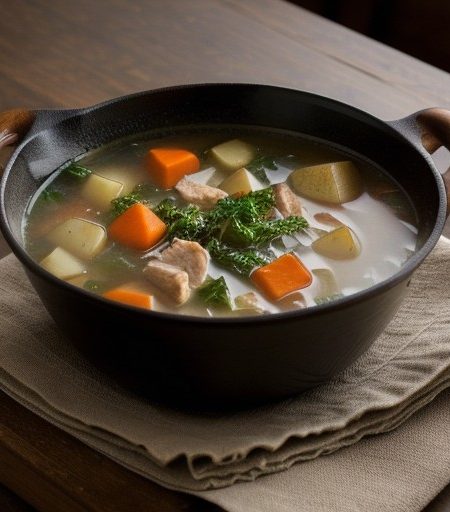 Sauteed Chicken Soup recipe image