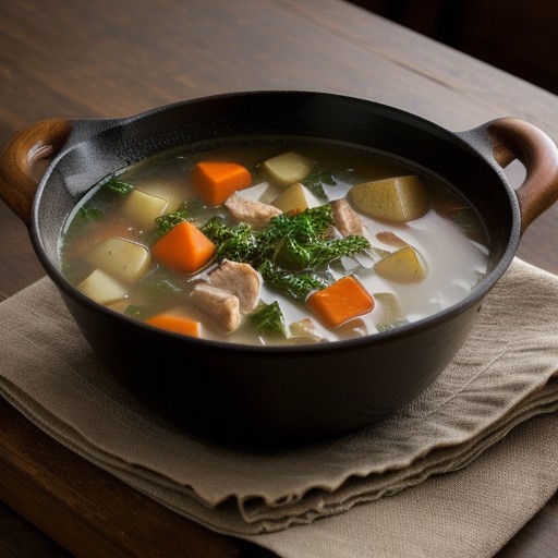 Sauteed Chicken Soup recipe image