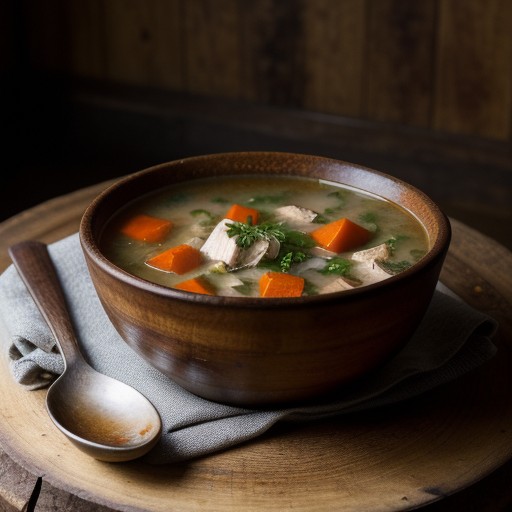 Sauteed Chicken Soup recipe image