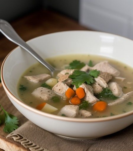 Sauteed Chicken Soup recipe image