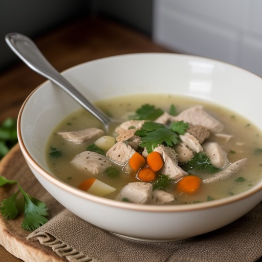 Sauteed Chicken Soup recipe image