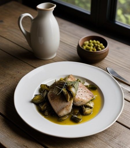 Sauteed Chicken With Artichokes recipe image