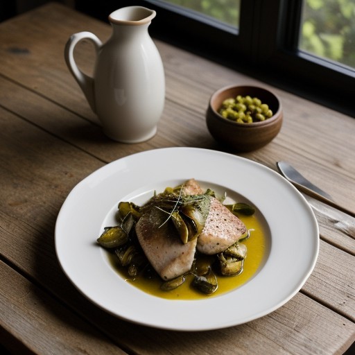 Sauteed Chicken With Artichokes recipe image