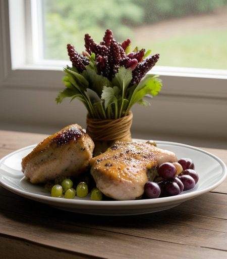 Sauteed Chicken and Grapes recipe image