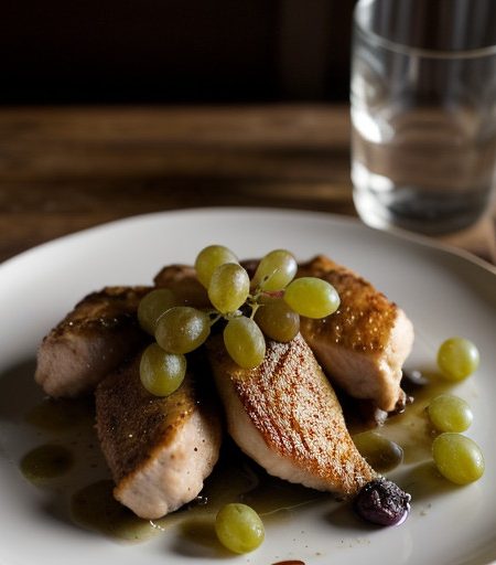 Sauteed Chicken and Grapes recipe image