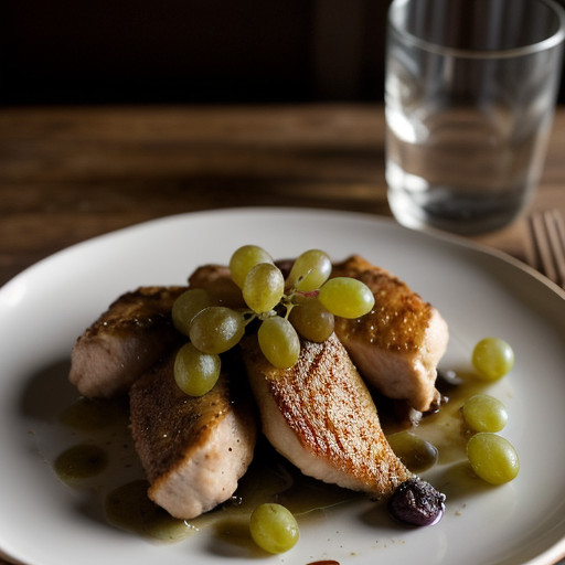 Sauteed Chicken and Grapes recipe image