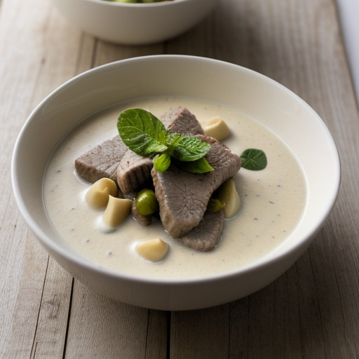 Sauteed Cubed Veal in Cream Sauce recipe image