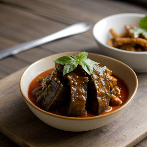 Sauteed Eggplant With Tomato-Garlic Sauce recipe image