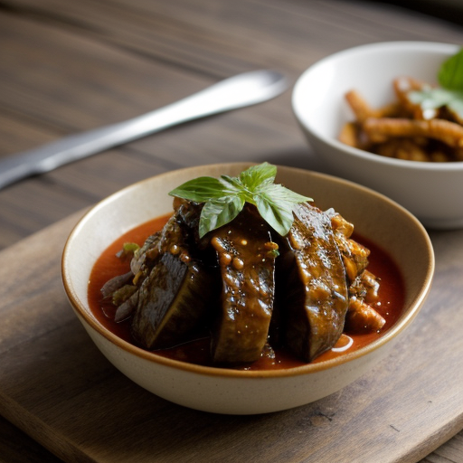 Sauteed Eggplant With Tomato-Garlic Sauce recipe image