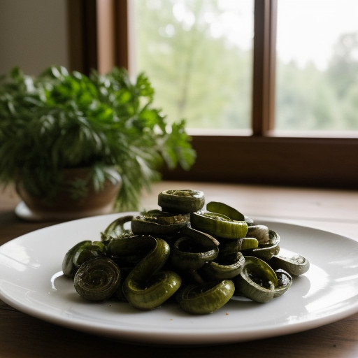 Sauteed Fiddleheads With Fresh Herbs recipe image