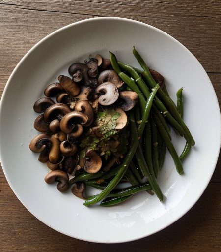 Sauteed Green Beans & Mushrooms recipe image