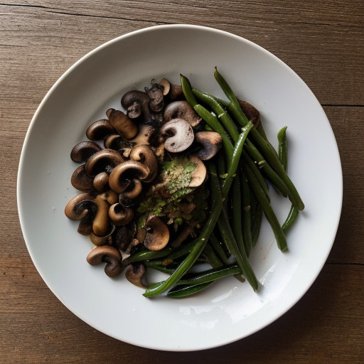 Sauteed Green Beans & Mushrooms recipe image