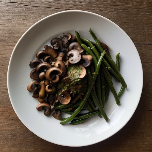 Sauteed Green Beans & Mushrooms recipe image