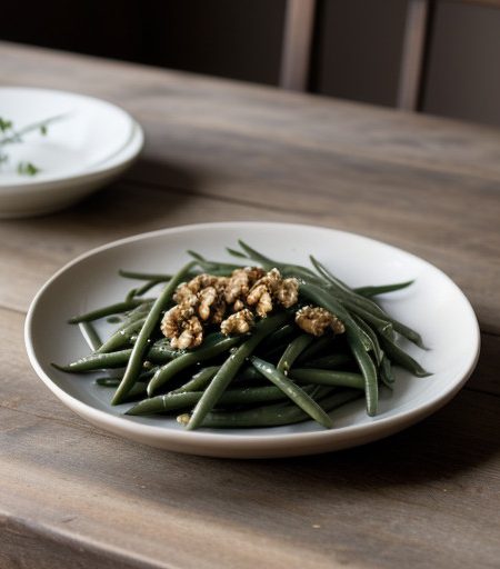 Sauteed Green Beans & Walnuts (From My Gard recipe image