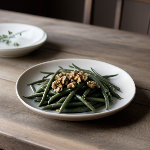 Sauteed Green Beans & Walnuts (From My Gard recipe image