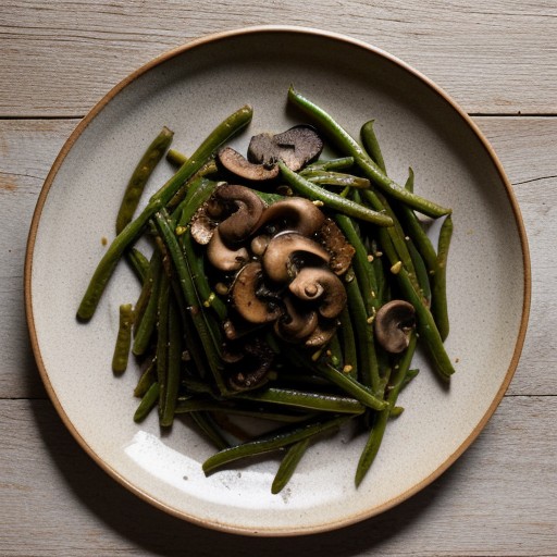 Sauteed Green Beans and Mushrooms recipe image