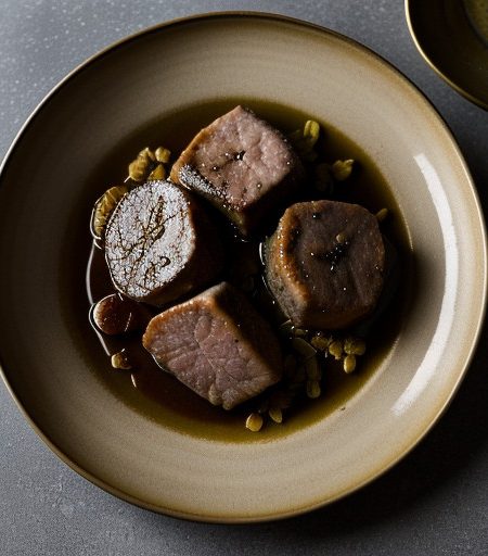 Sauteed Medallions of Pork With Prunes recipe image