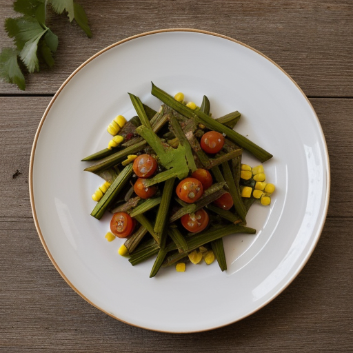 Sauteed Okra~ Tomatoes & Corn recipe image
