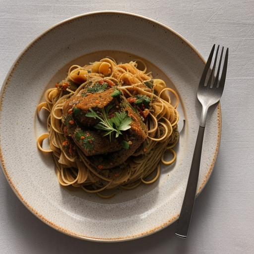 Sauteed Pasta With Tomatoes and Garlic (Fideo - Bon Appe recipe image