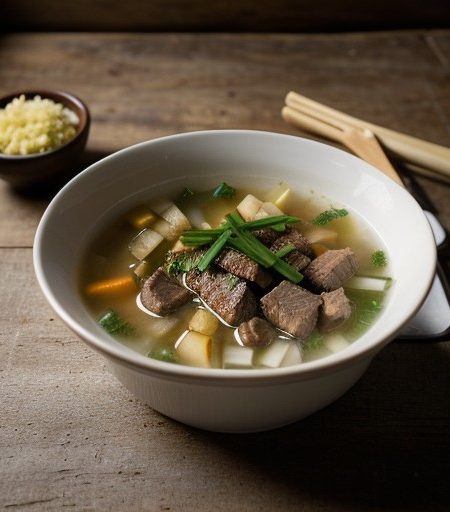 Sauteed Pork Soup recipe image