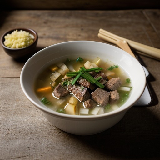 Sauteed Pork Soup recipe image