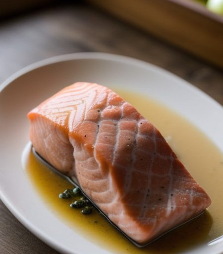 Sauteed Salmon Steaks. recipe image