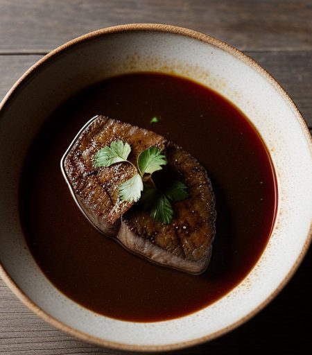 Sauteed Shell Steak With Vinegar Sauce recipe image