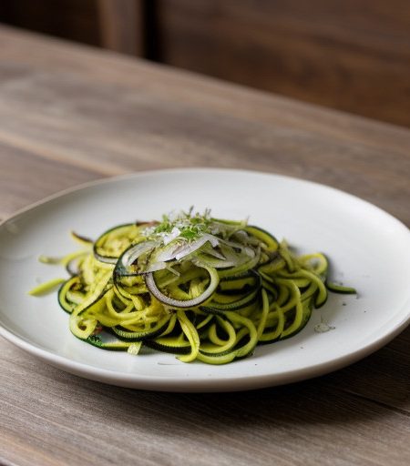 Sauteed Shredded Zucchini With Browned Onions recipe image
