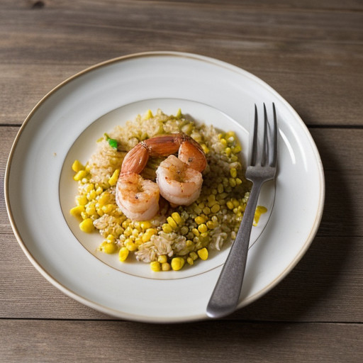 Sauteed Shrimp & Rice With Fresh Corn recipe image
