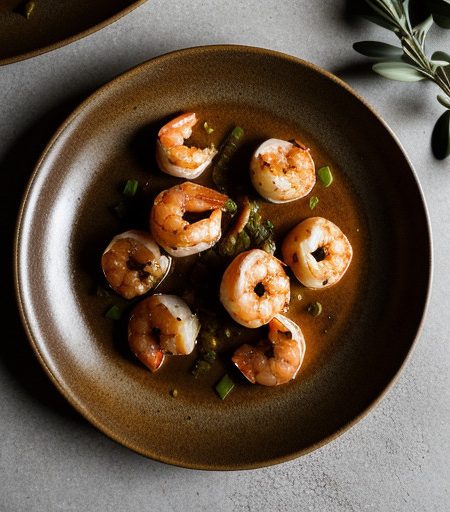 Sauteed Shrimp With Ancho Chiles and Garlic recipe image