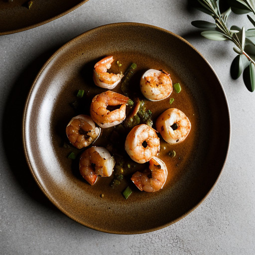 Sauteed Shrimp With Ancho Chiles and Garlic recipe image