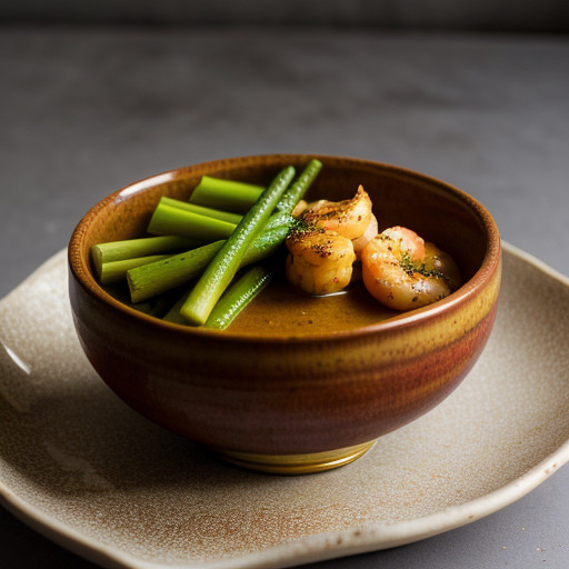 Sauteed Shrimp With Curried Banana Sauce recipe image