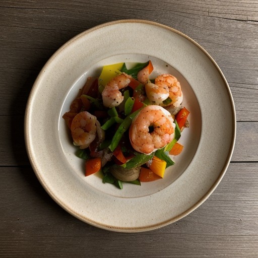 Sauteed Shrimp With Peppers recipe image